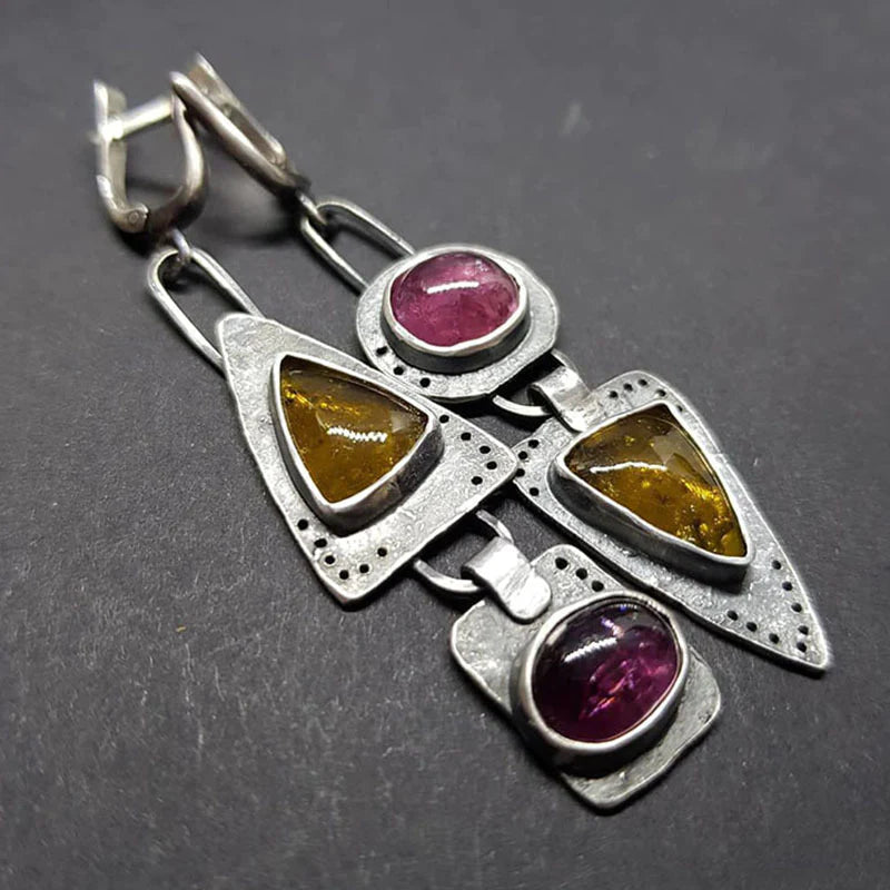 Retro Geometric Earrings