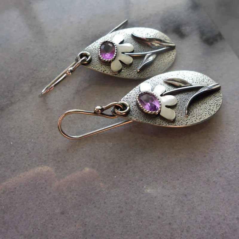 3D Floral Retro Earrings