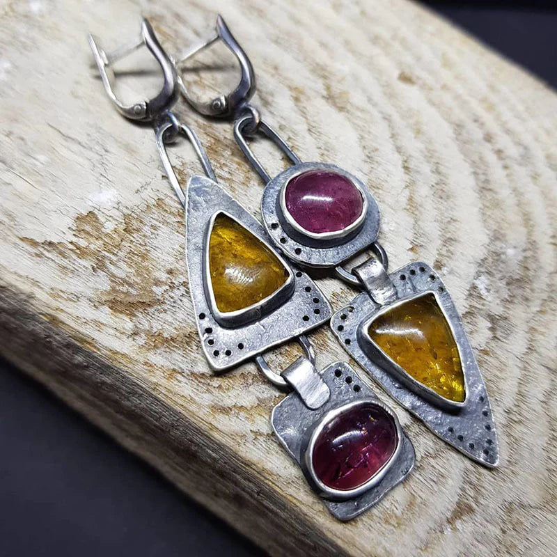 Retro Geometric Earrings