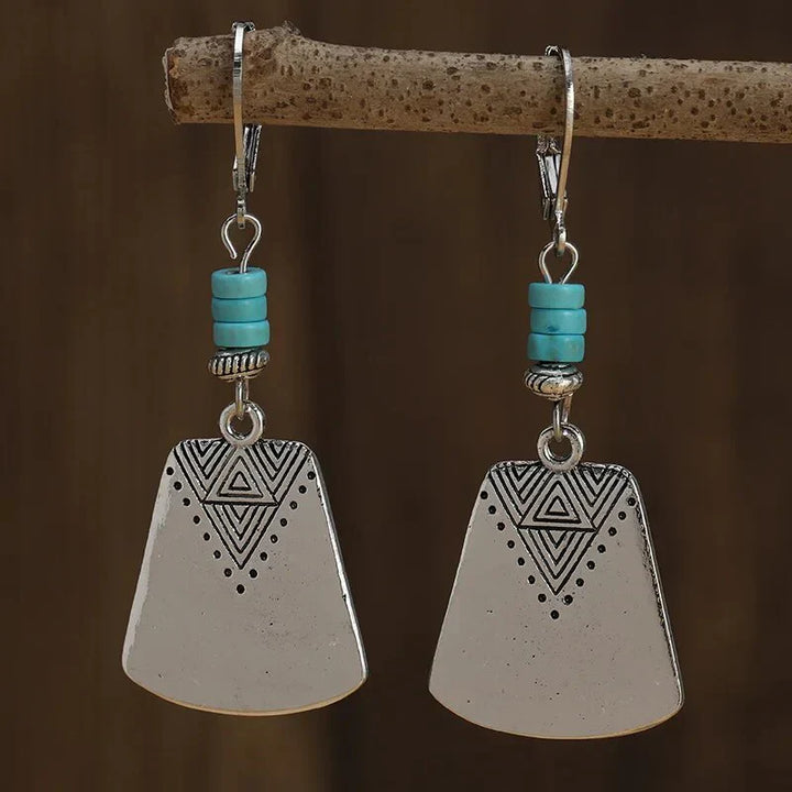 Handcrafted Turquoise Stone Earrings
