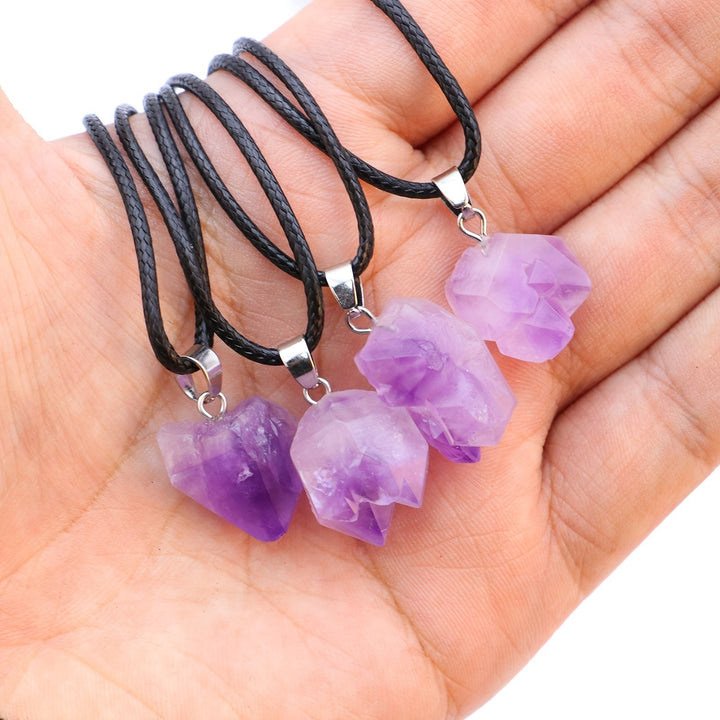 Rose Amethyst Pendant Necklace