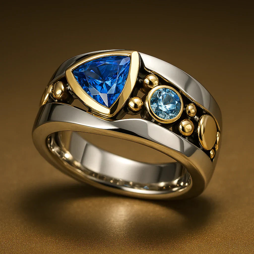Retro Blue Ring