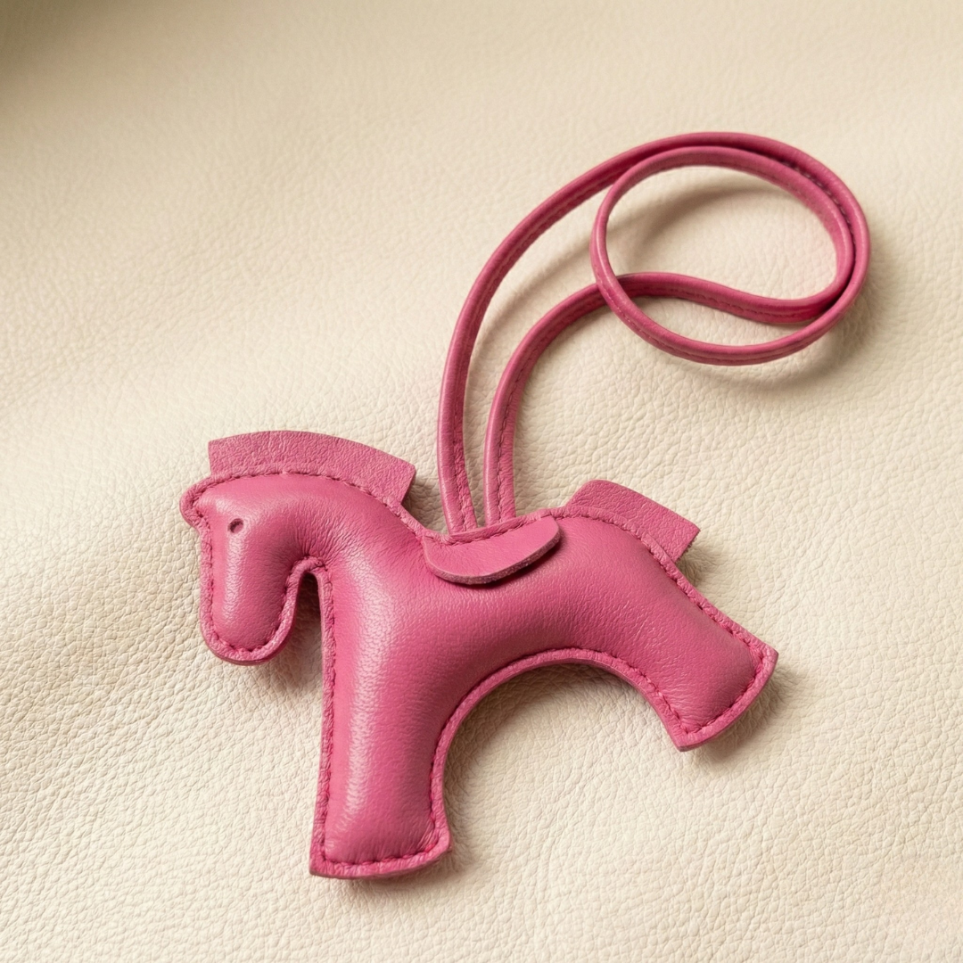 Handcrafted Leather Horse Keychain
