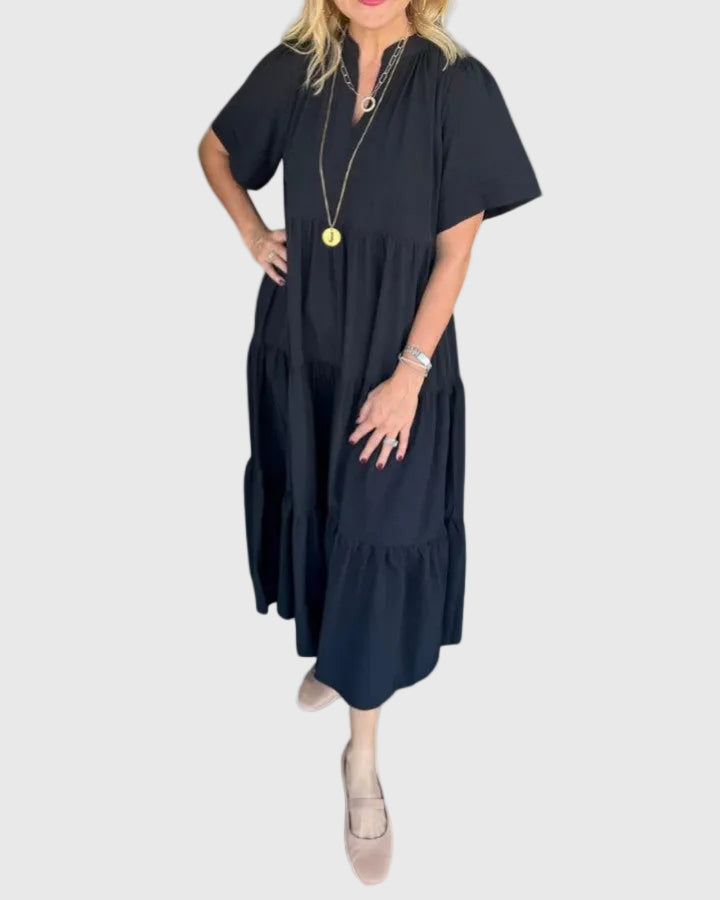 Rebecca | Maxi Dress with Checkered Pattern