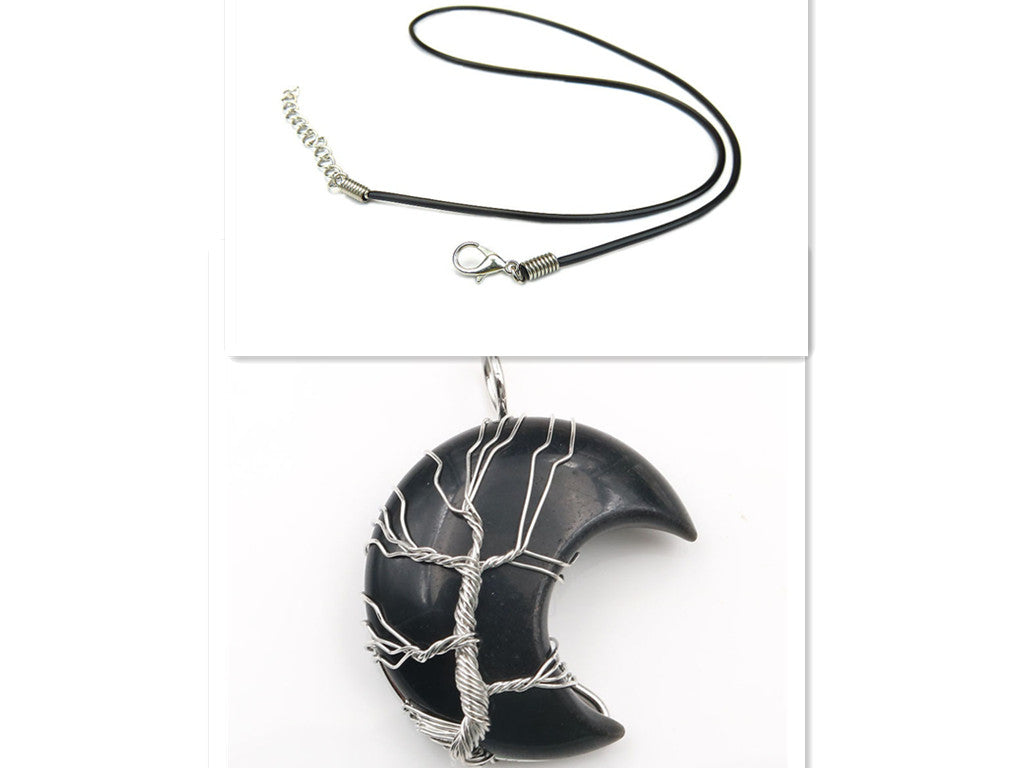 Moonstone Tree of Life Pendant Necklace