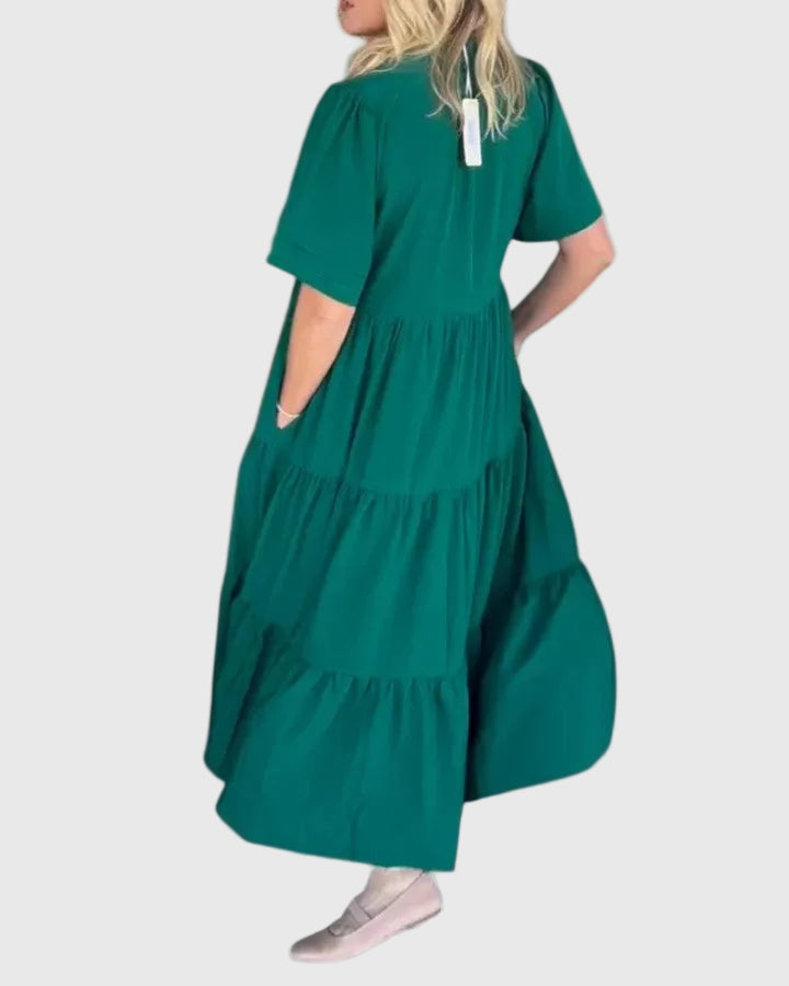 Rebecca | Maxi Dress with Checkered Pattern