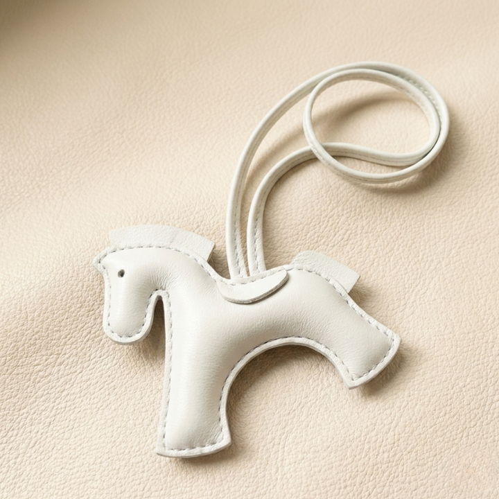 Handcrafted Leather Horse Keychain