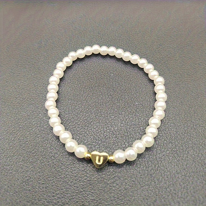 Charming Initial Heart Bracelet