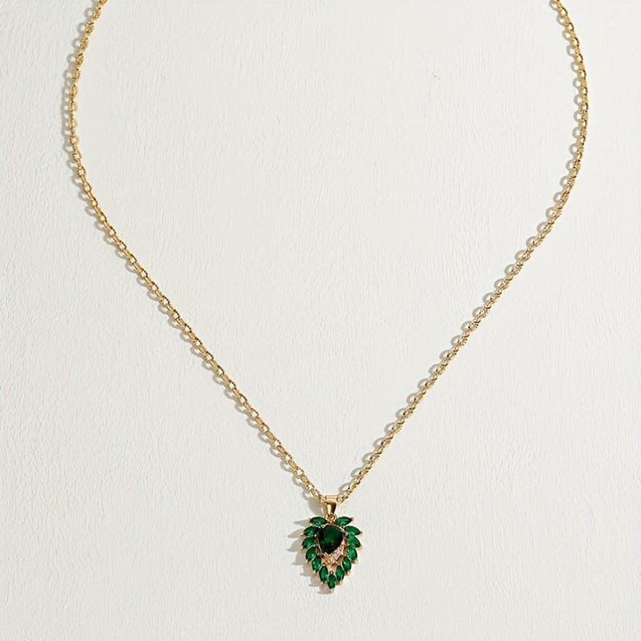 Matilde Emerald Heart Necklace