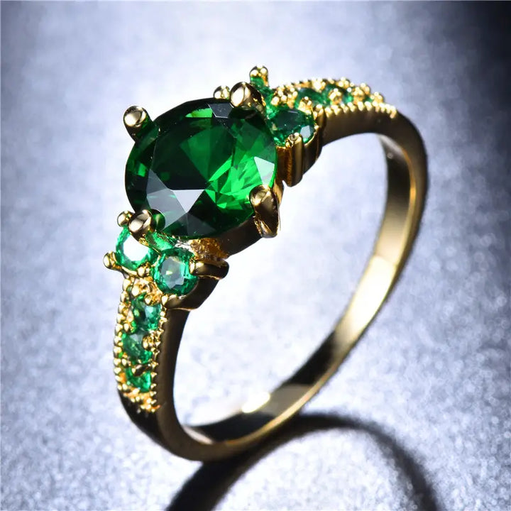 Emerald and Gold Ring