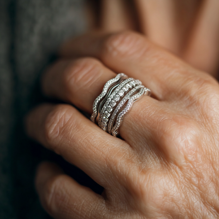 Vintage Layered Cubic Zirconia Ring