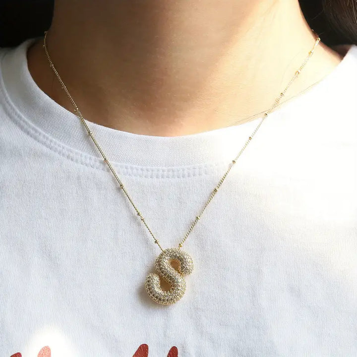 Gold Initial Necklace - Elegant Design