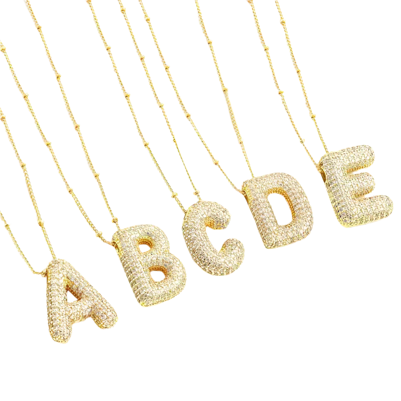 Gold Initial Necklace - Elegant Design