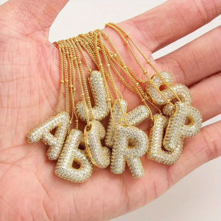 Gold Initial Necklace - Elegant Design