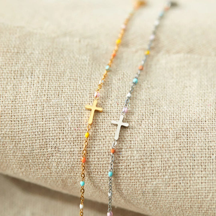 Elegant Minimalist Cross Bracelet