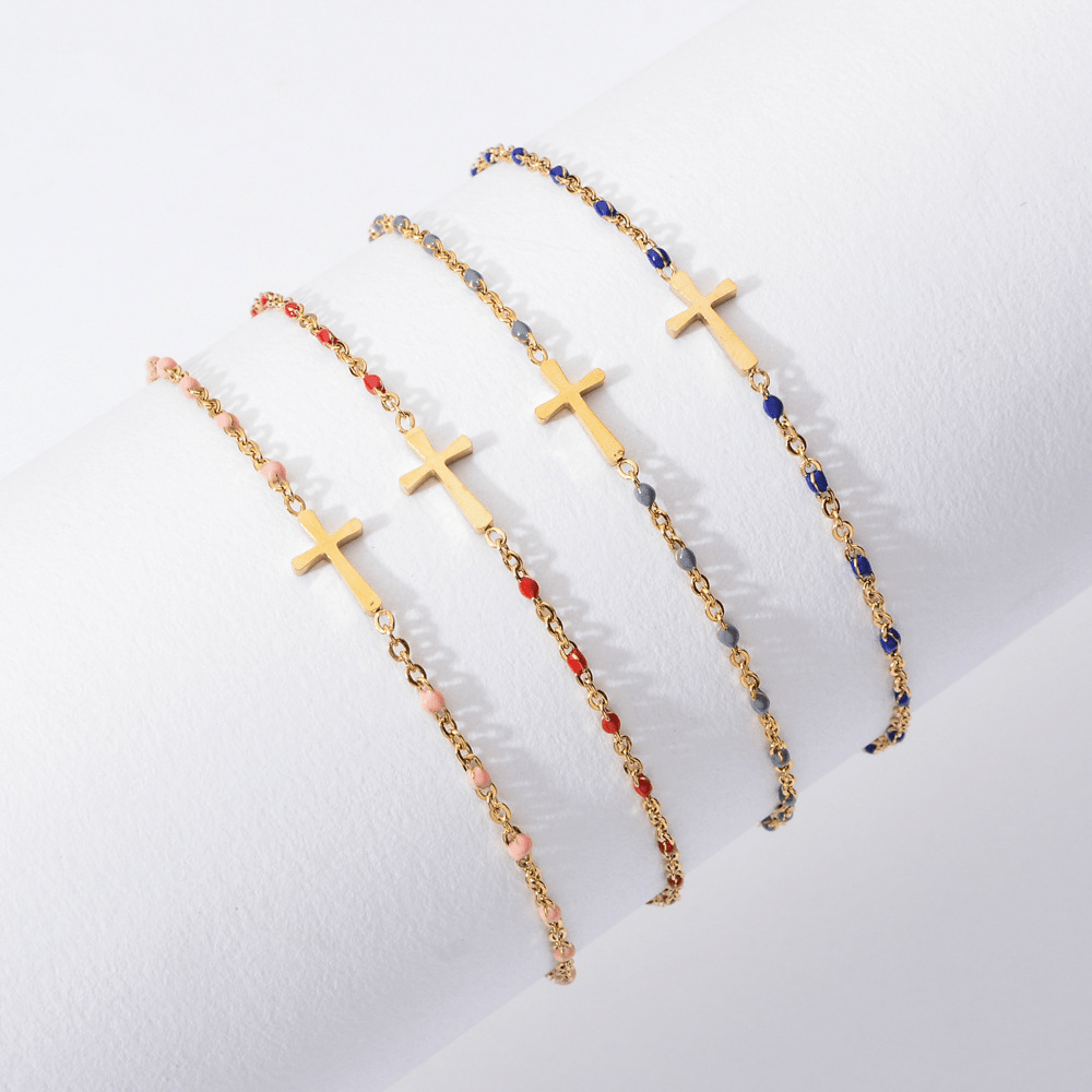 Elegant Minimalist Cross Bracelet
