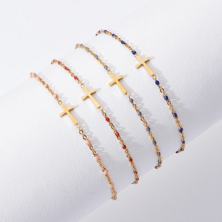 Elegant Minimalist Cross Bracelet