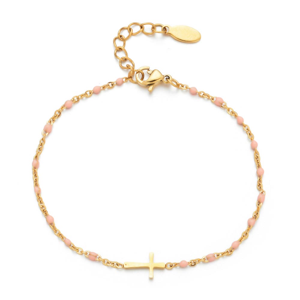 Elegant Minimalist Cross Bracelet
