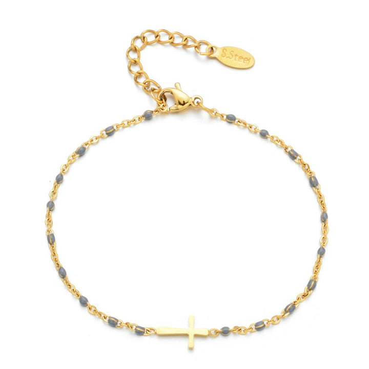 Elegant Minimalist Cross Bracelet