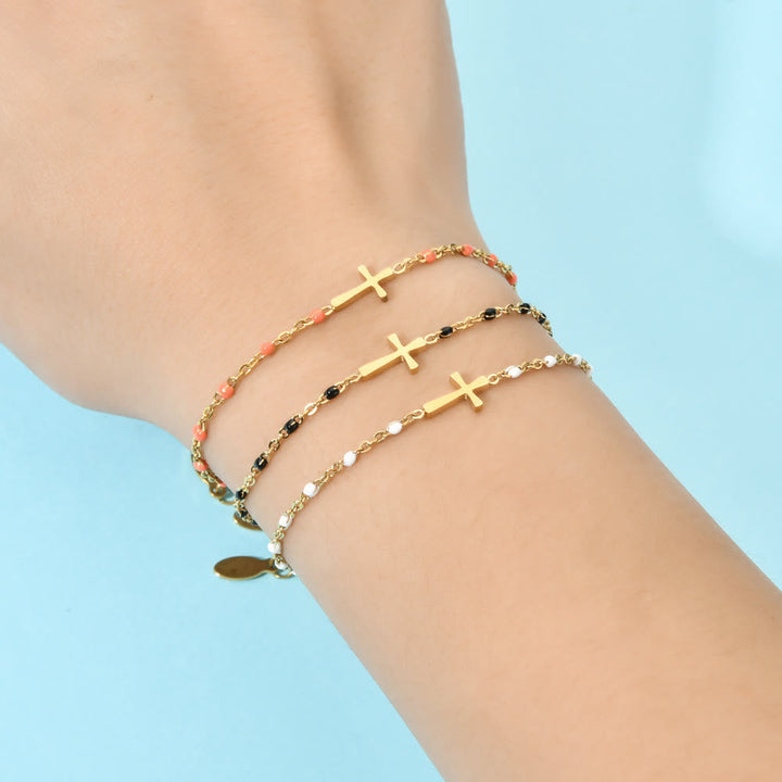Elegant Minimalist Cross Bracelet