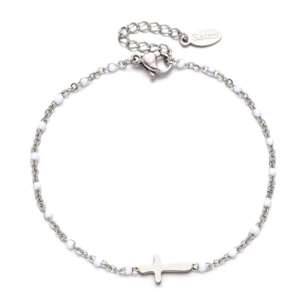 Elegant Minimalist Cross Bracelet