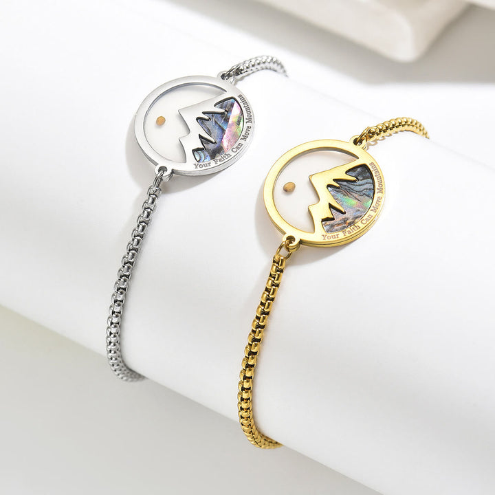 Mustard Seed Mountain Bracelet: Two Colors for Everyday Faith