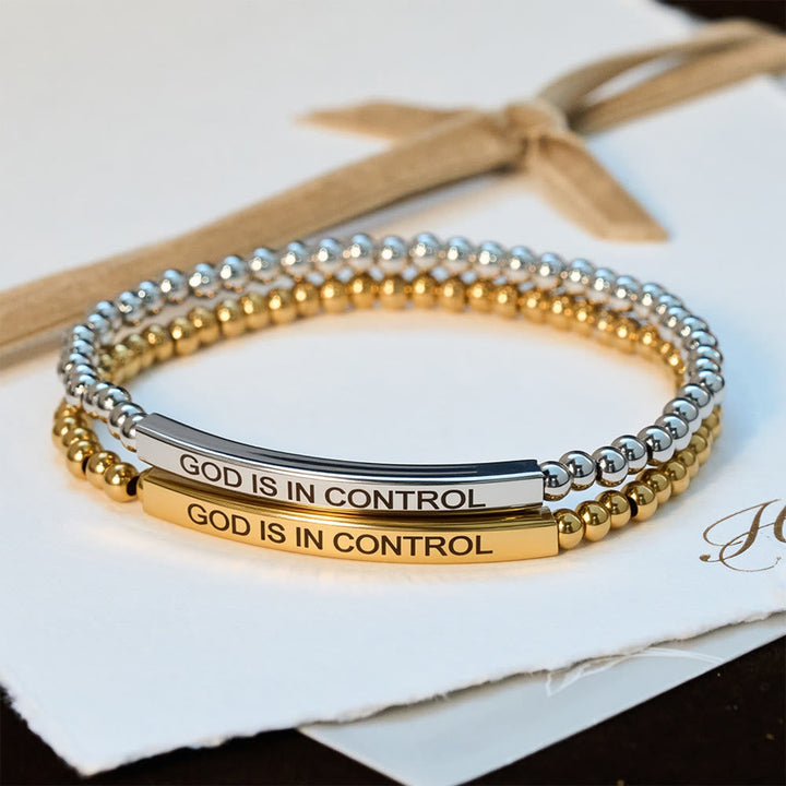God Is in Control Beaded Bracelet: Daily Reminder of His Sovereignty