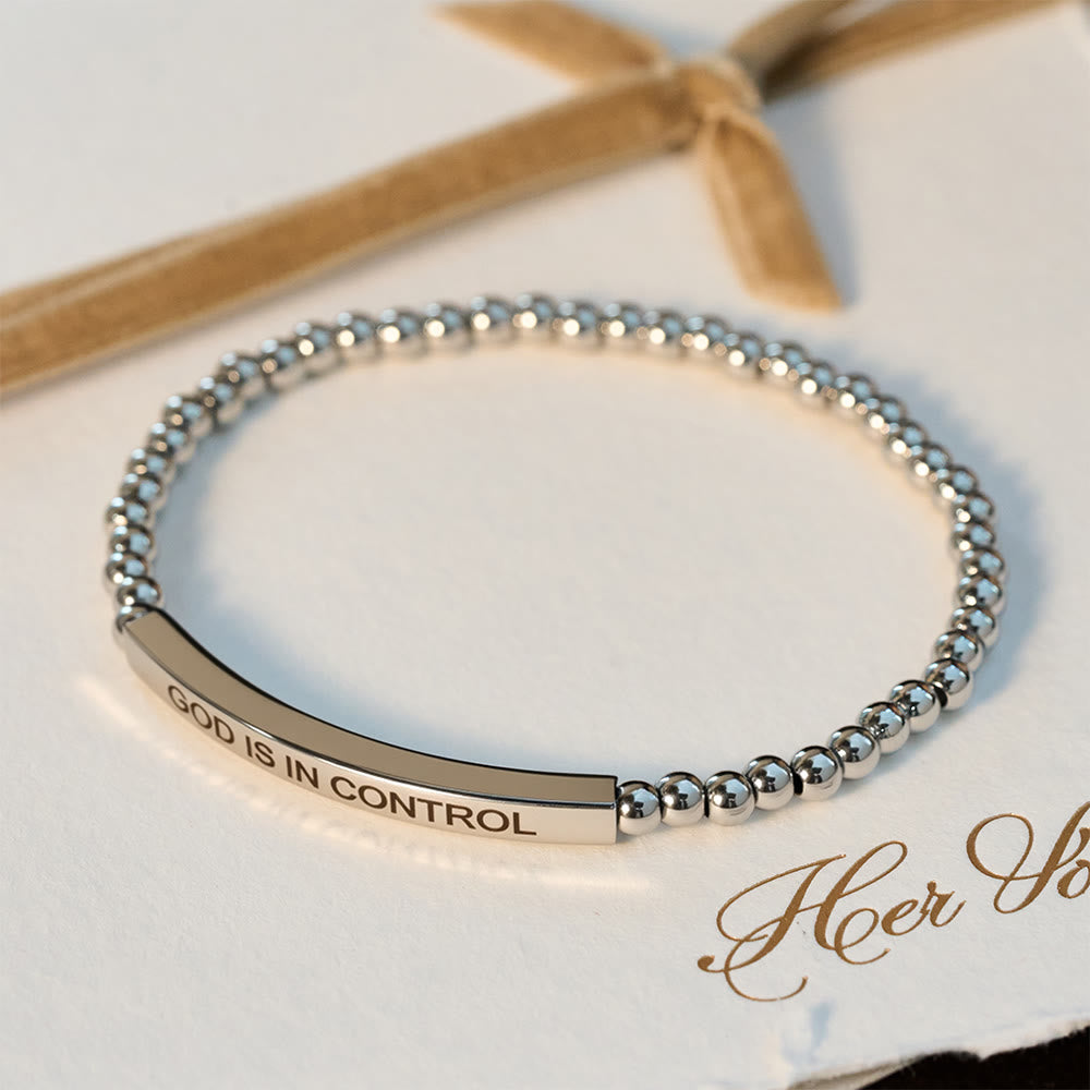 God Is in Control Beaded Bracelet: Daily Reminder of His Sovereignty
