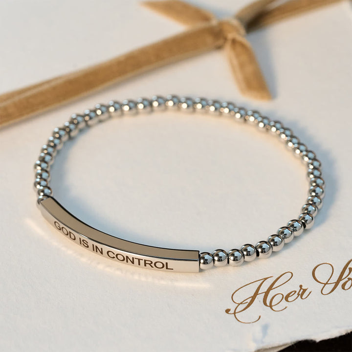 God Is in Control Beaded Bracelet: Daily Reminder of His Sovereignty