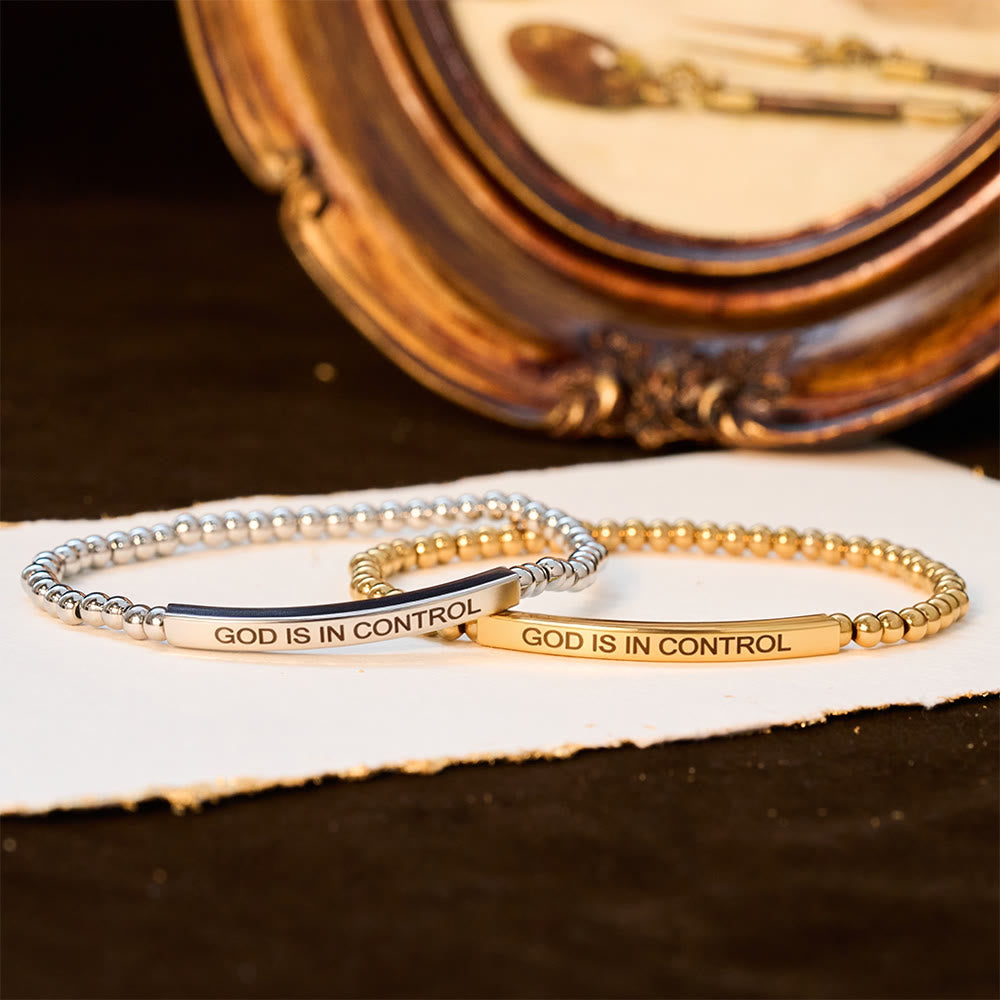 God Is in Control Beaded Bracelet: Daily Reminder of His Sovereignty