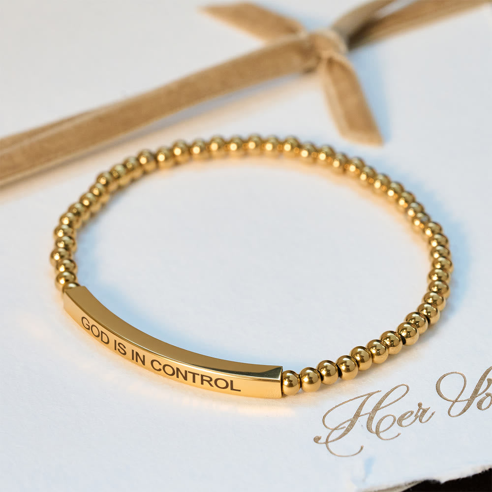 God Is in Control Beaded Bracelet: Daily Reminder of His Sovereignty