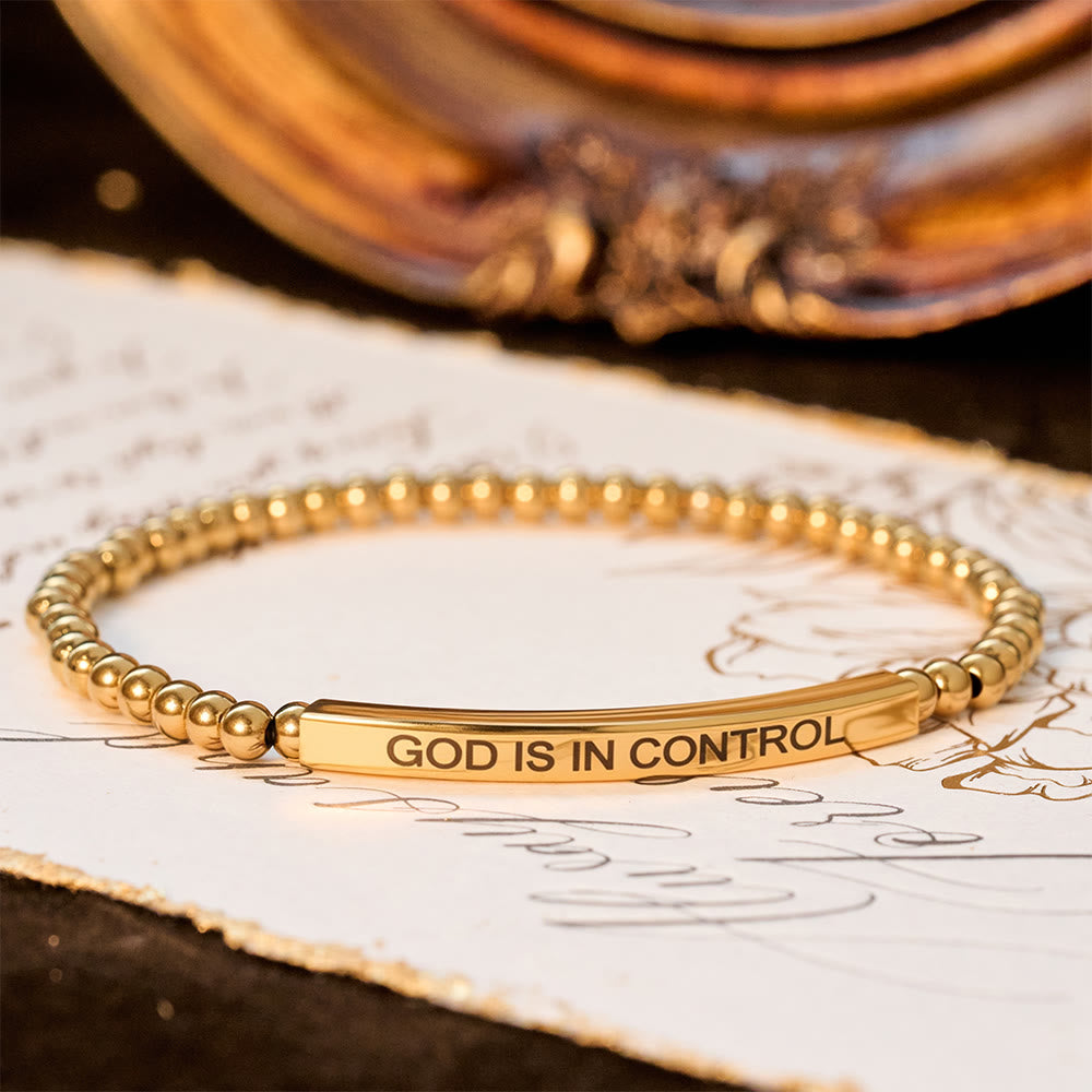 God Is in Control Beaded Bracelet: Daily Reminder of His Sovereignty