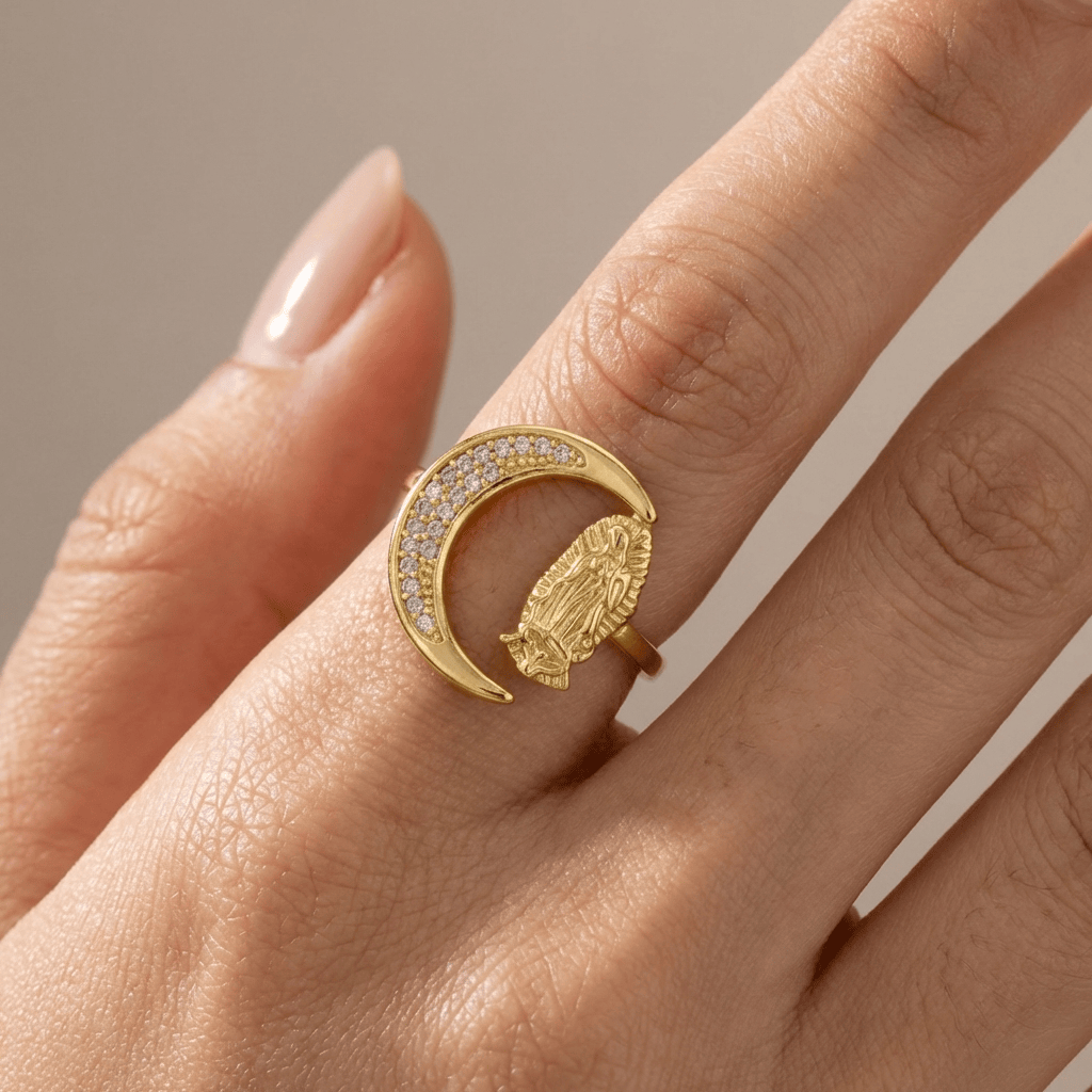 Adjustable Silver Trinity Faith Ring