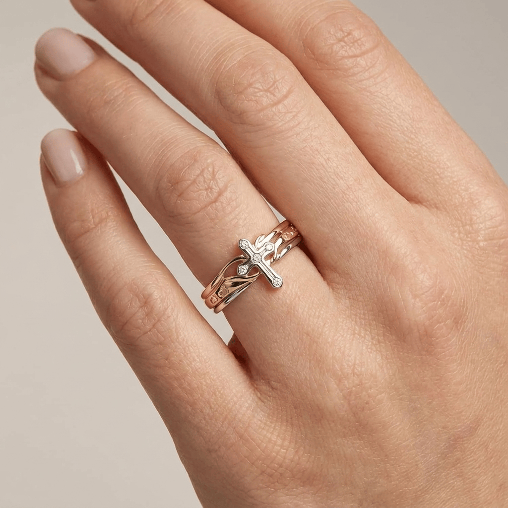 Mother's Love Silver & Gold Ring