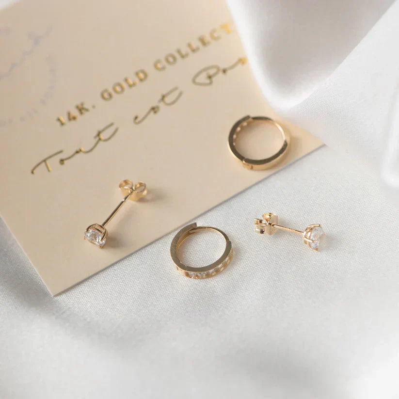 Dara Brillane Stone Earring Set