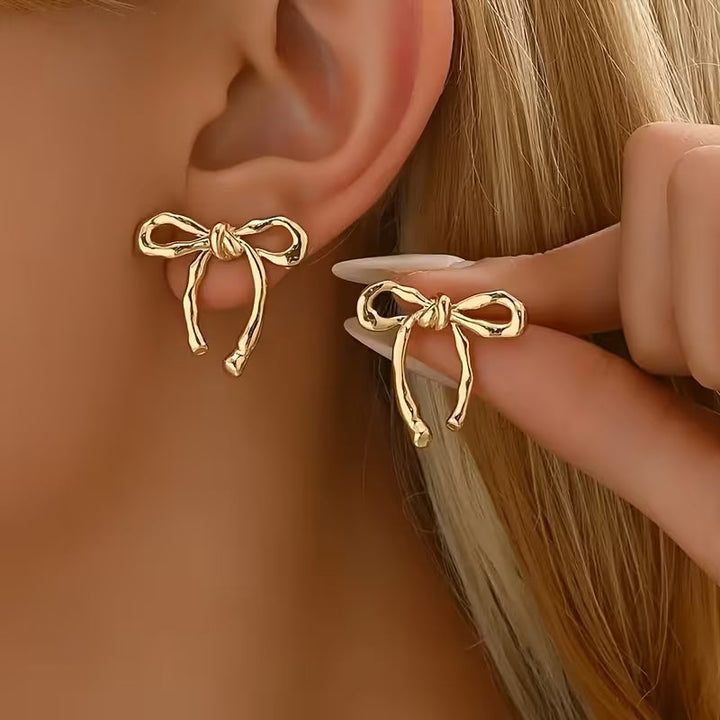 Chic Ribbon Bow Earrings