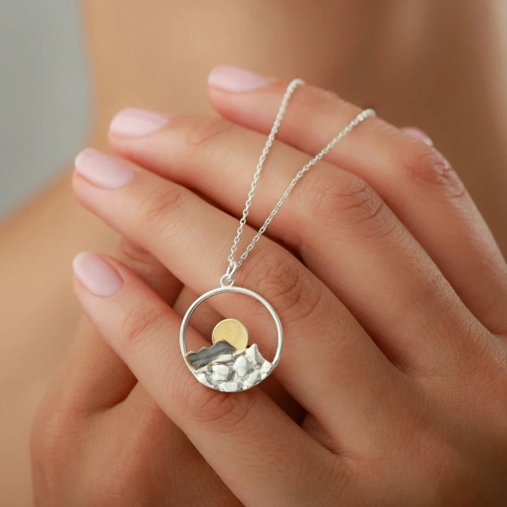 Mountain Pendant Necklace