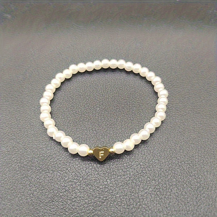 Charming Initial Heart Bracelet