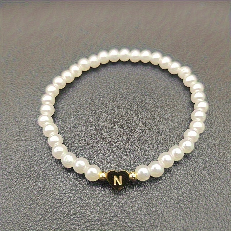 Charming Initial Heart Bracelet