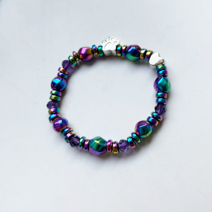 Magnetic Footprint Pendant Bracelet