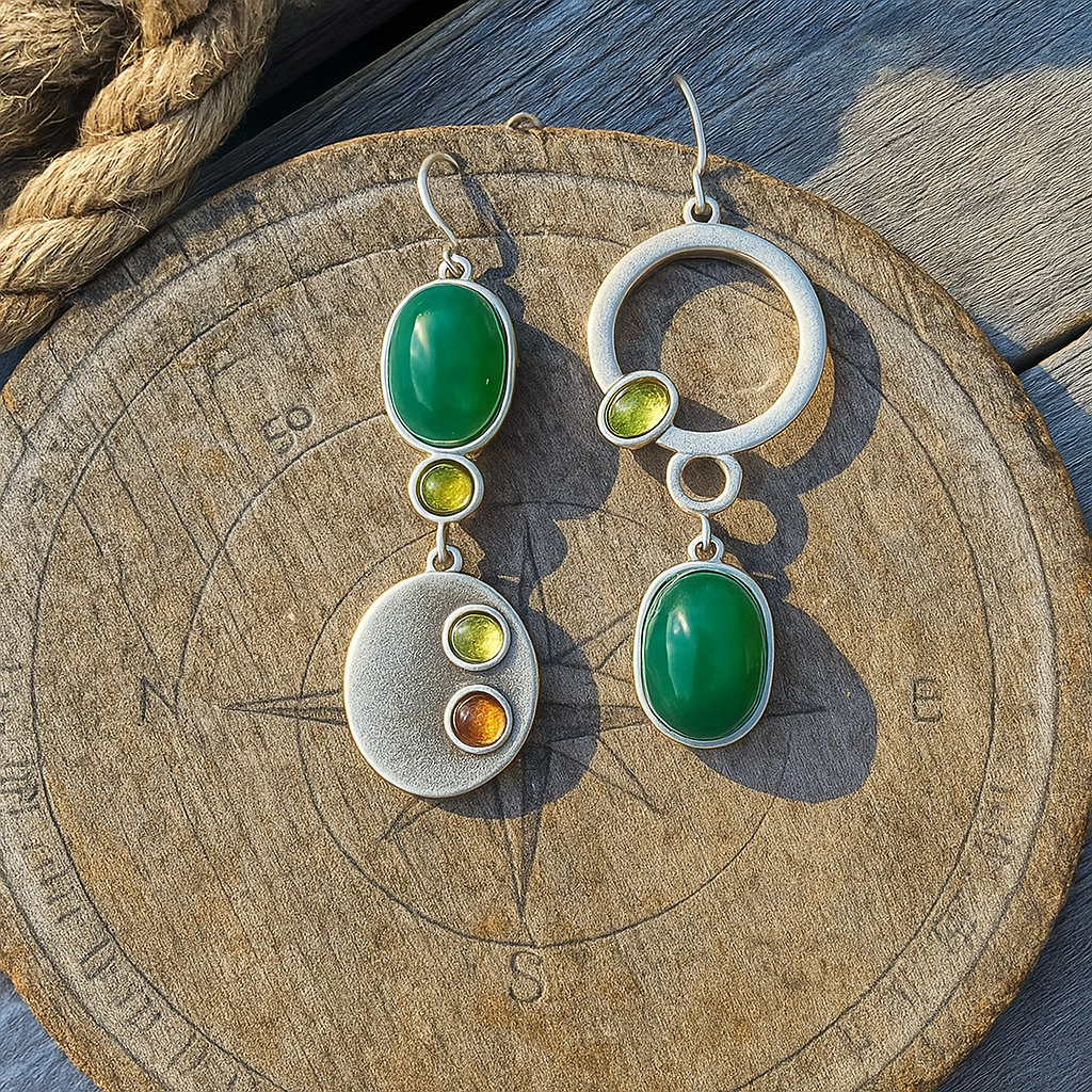 Sabrina Silver Dangle Earrings