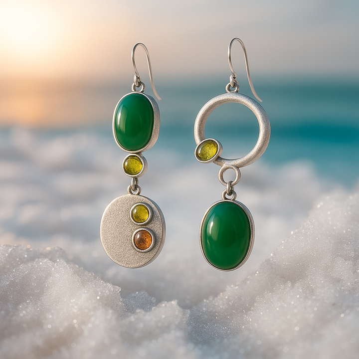 Sabrina Silver Dangle Earrings
