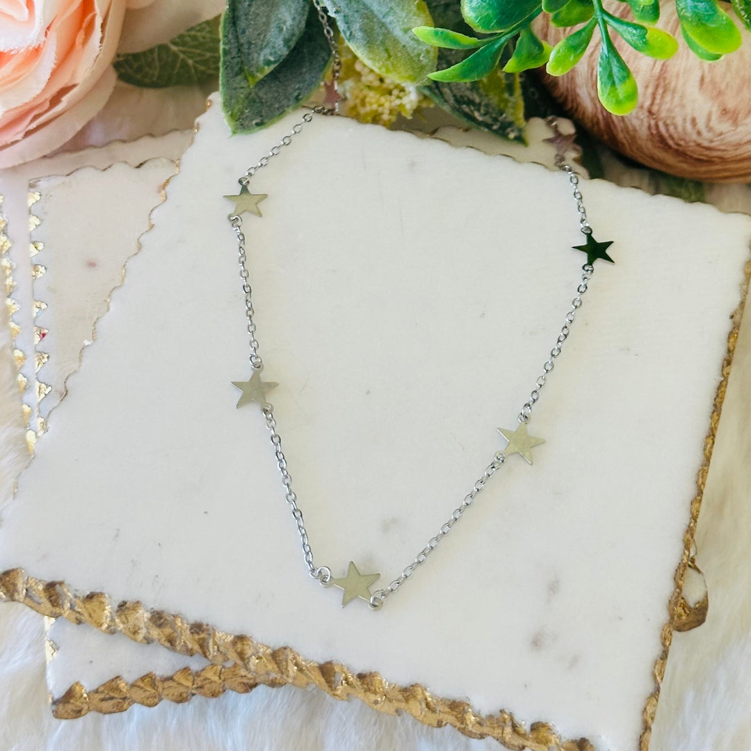 Stella Dainty Star Choker Necklace