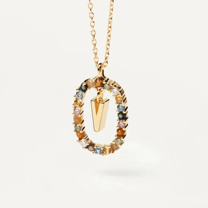 Chic Multicolor Stone Necklace