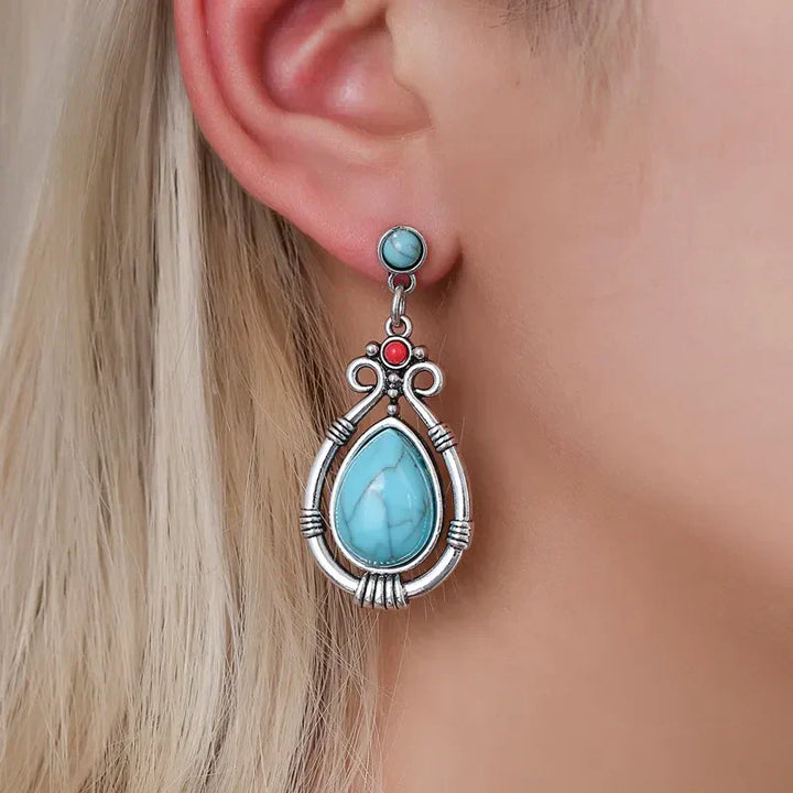 Vintage Turquoise Dangle Earrings