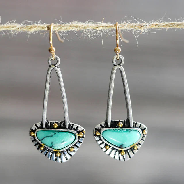 Turquoise and Silver Earrings