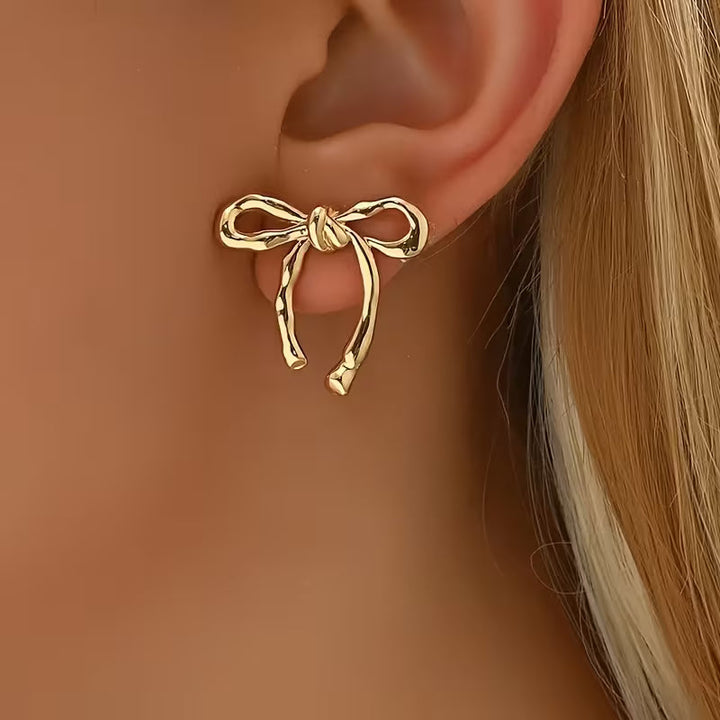 Chic Ribbon Bow Earrings