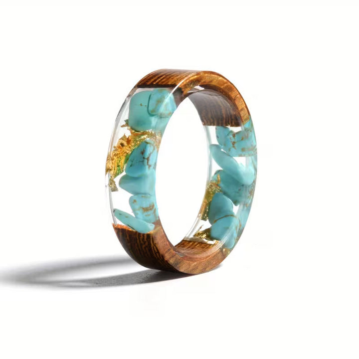Artisan Wood and Resin Ring