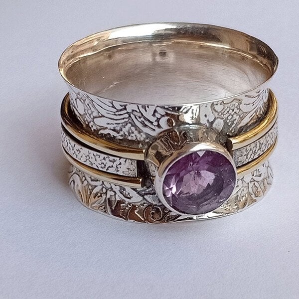 Bohemian Crystal Meditation Ring" can be rewritten as "Boho Crystal Meditation Ring.