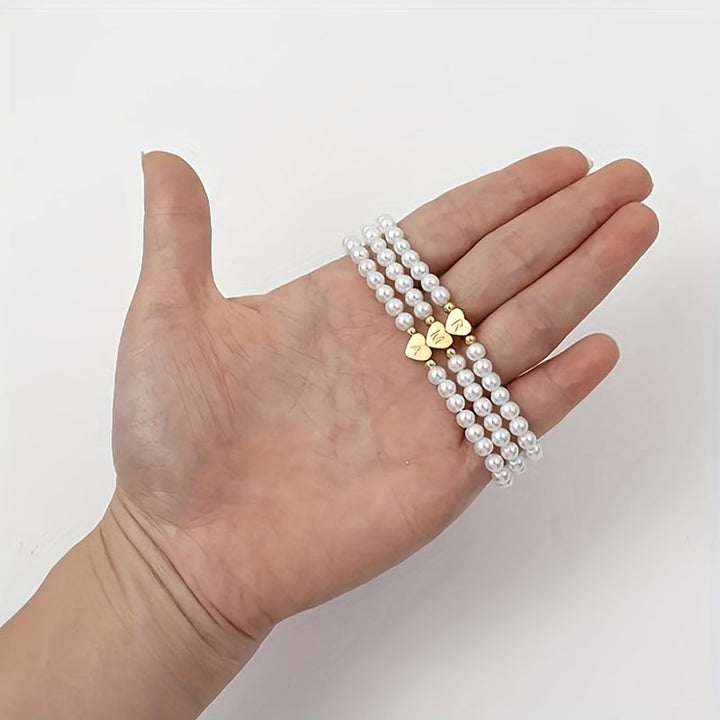 Charming Initial Heart Bracelet